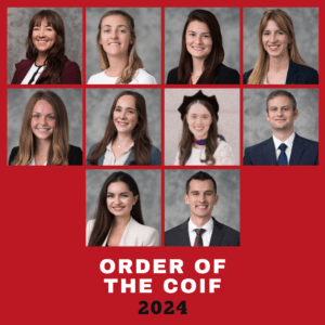 2024 Order of the Coif inductees, including eight women and two men